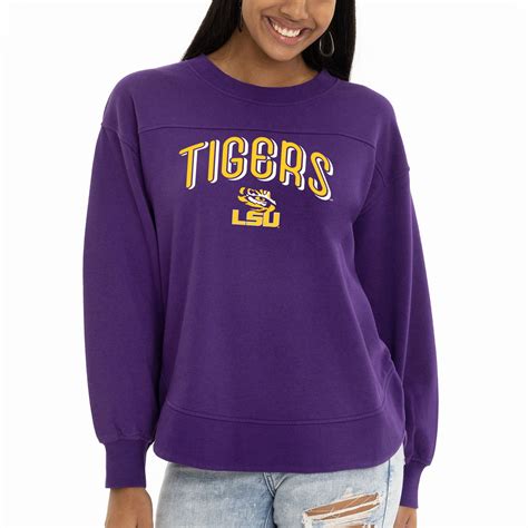 Women's Purple LSU Tigers Yvette Pullover Sweatshirt - Walmart.com