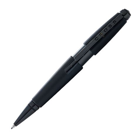 Cross Edge Matte Black Lacquer Gel Rollerball Pen AT0555-11 : Amazon.in ...