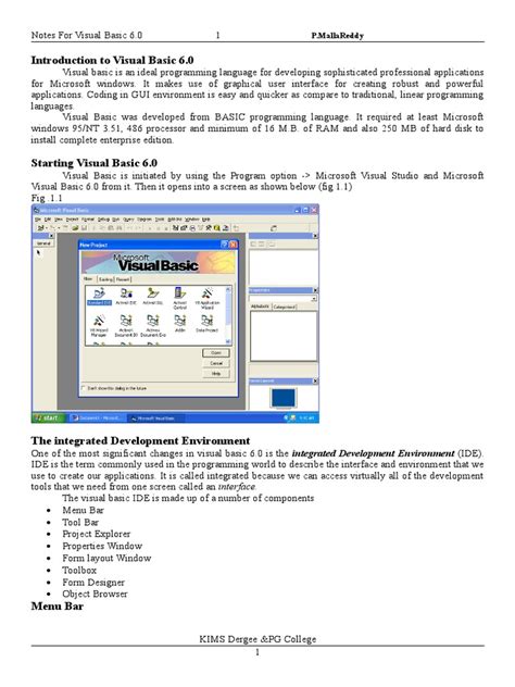 Image result for Visual Basic Tutorials PDF 6.0