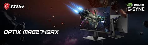 MSI Optix MAG274QRX - Gaming Monitor with QHD, IPS Panels, 240Hz ...