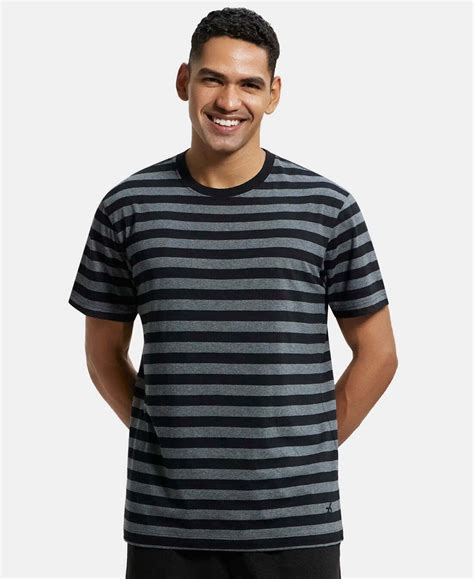 JOCKEY Men Striped RoundNeck Pure Cotton – Kuku की Dukaan