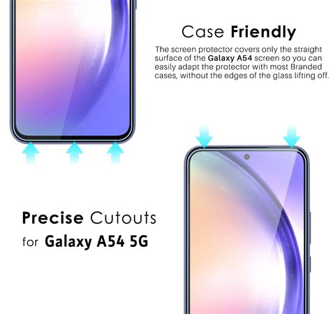 Galaxy A54 Tempered Glass Screen Protector Guard | GLaS - 2 Pack