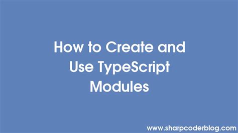 Image result for TypeScript Modules
