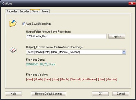 System Video Recorder 的图像结果