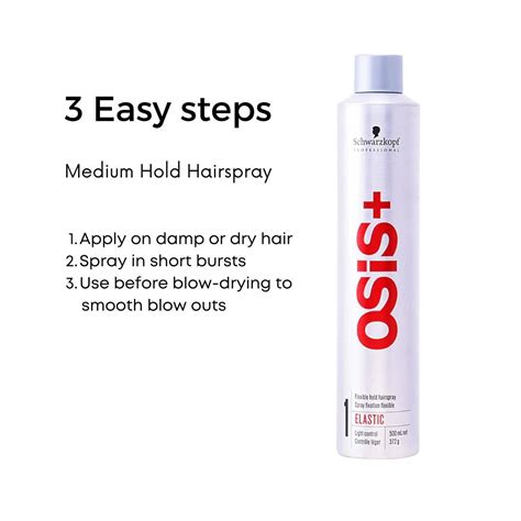 SCHWARZKOPF - OSIS+ OSiS+ #1 Elastic Flexible Hold Hairspray 500ml ...