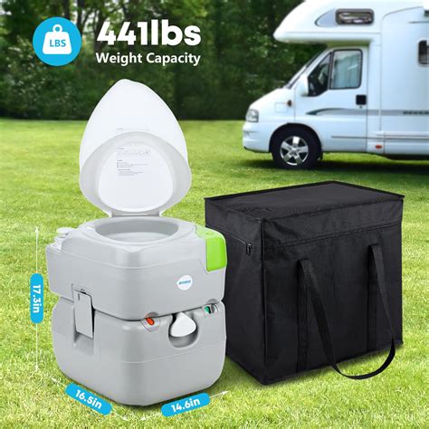 Snapklik.com : Kohree Portable Toilet, RV Travel Camping Porta Potty