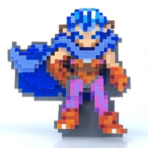 Buy Magus Figure 3D Standup Chrono Trigger Inspired Bead Sprite Pixel ...