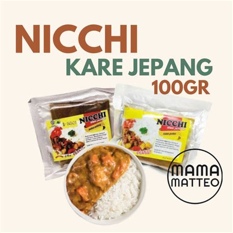 Promo NICCHI BUMBU KARE Jepang 100 gr nichi kari anak dewasa / Ayam ...