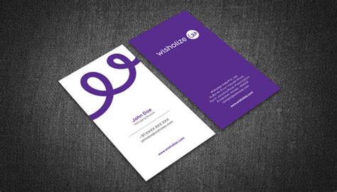 Business cards - Trend revolutionized; Wisholize