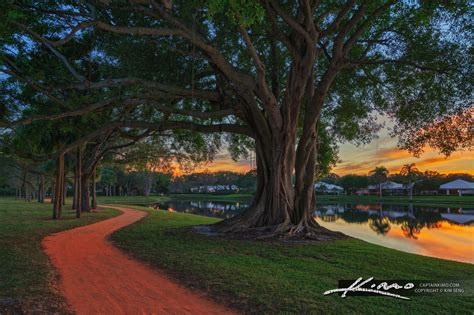 Lake Catherine Park Along the Red Trail Sunset Palm Beach Garden | HDR ...