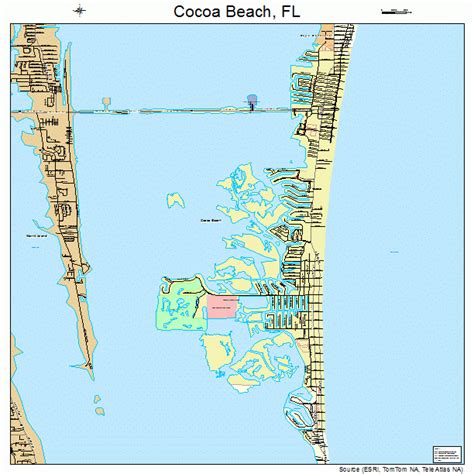 Printable Map Of Cocoa Beach