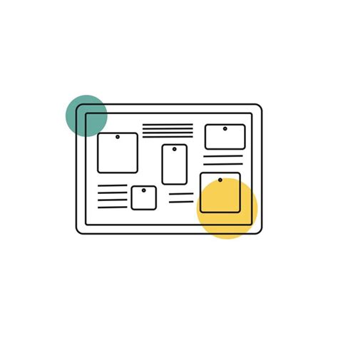 Office cork board icon | Premium Vector