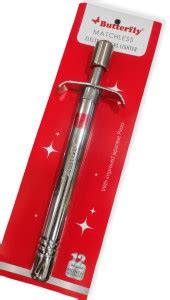 Butterfly Matchless Steel Electronic Gas Lighter Price in India - Buy ...