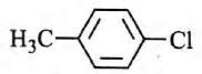 The reaction of toluene with chlorine in the presence of iron and in ...