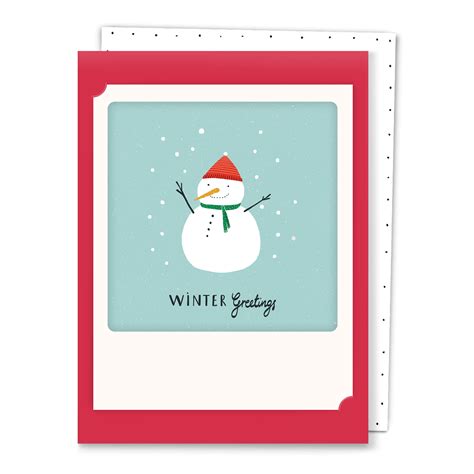 Greeting Card - Winter Greetings (red) | Zangak Bookstore