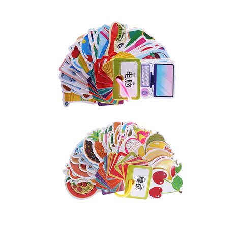 Buy Flameer Word Mandarin Flash Cards with Colors Shapes Pictures ...