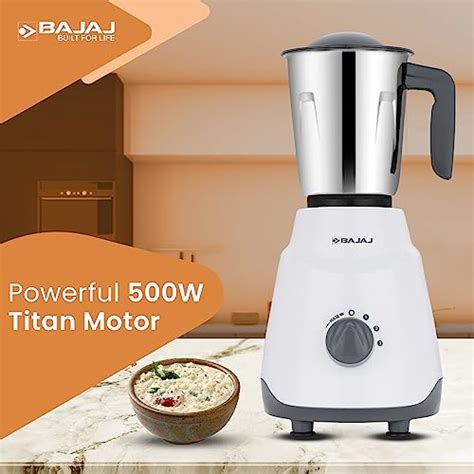 Bajaj Ninja Series Contempo 500W Mixer Grinder|3 Stainless Steel Jar|D ...