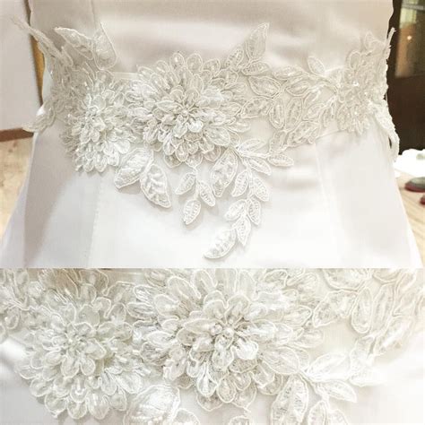 Beaded Lace Sash for Brides - New Wedding Dress Design
