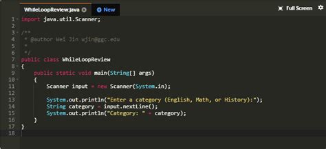 User Input Using While 的图像结果