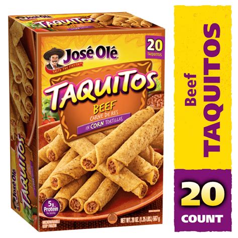 Buy Jose Ole Beef Corn Taquitos 20 oz, 20 Ct (Frozen) Online at Lowest ...