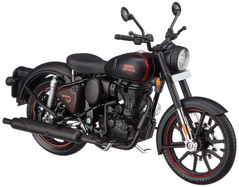 Buy Royal Enfield Classic 350 Scale Model Stealth Black, Plastic ...