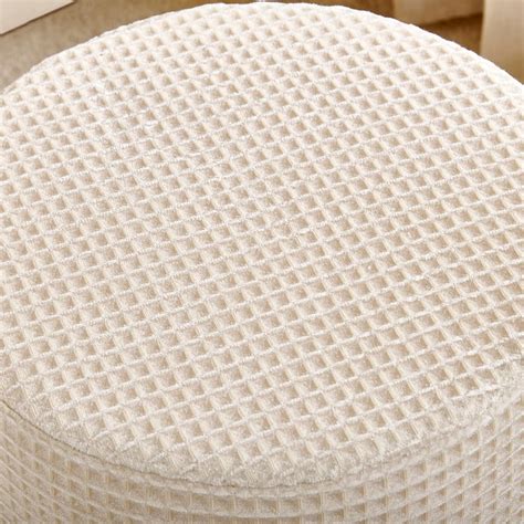 Buy Lotus NXT Waffle Fabric Ottoman - Beige from Home Centre at just ...
