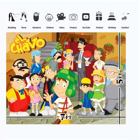 JMING El Chavo Del Ocho Chago Animado Backdrop for Kids India | Ubuy
