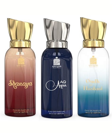 Pack Of 3 Shanaya, Oudh Al Hashmi And AQ Aqua Premium Perfume Sprays 5