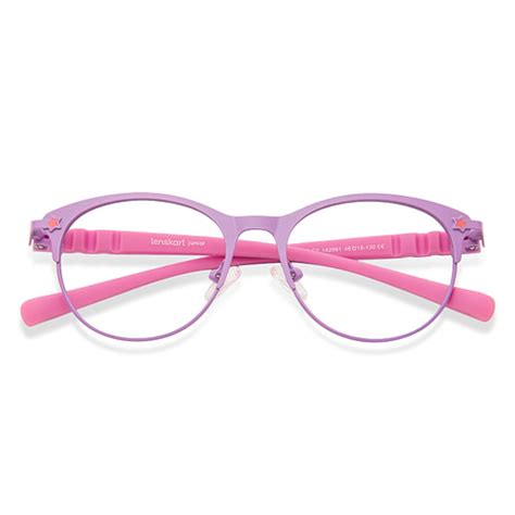 Buy Kids Glasses: Purple Pink Full Rim Cat Eye Kids 8-12 yrs Lenskart ...