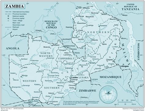 Maps of Zambia | Map Library | Maps of the World
