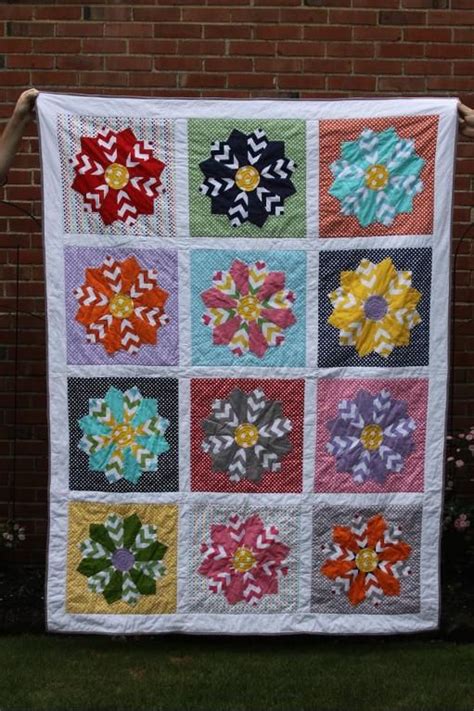 Image result for Modern Flower Quilt Patterns