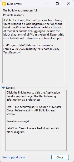 LabVIEW Application Builder 的图像结果