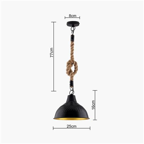 Buy HOMESAKE Metal and Jute Ceiling Lamp from Homesake at just INR 2598.0