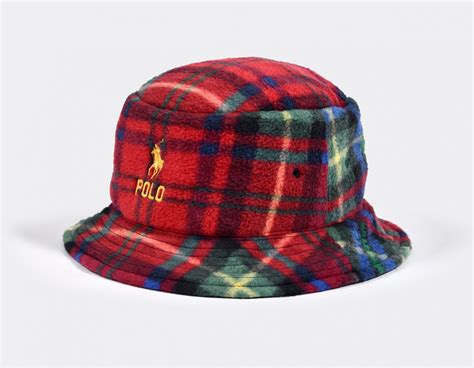 Polo Ralph Lauren Plaid Fleece Bucket Hat 710880792001