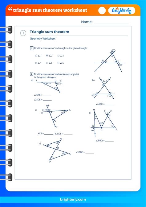 Triangle Angle Sum Theorem at Scott Gerber blog