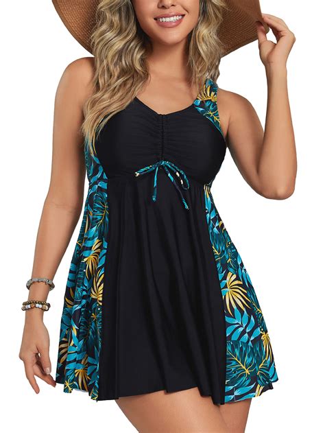 Summer Mae Plus Size Two Piece Swimsuits for Women Tankini Bathing ...