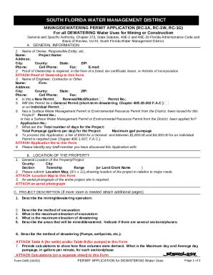 MINING GENERAL PERMIT S PACKAGE Doc Template | pdfFiller