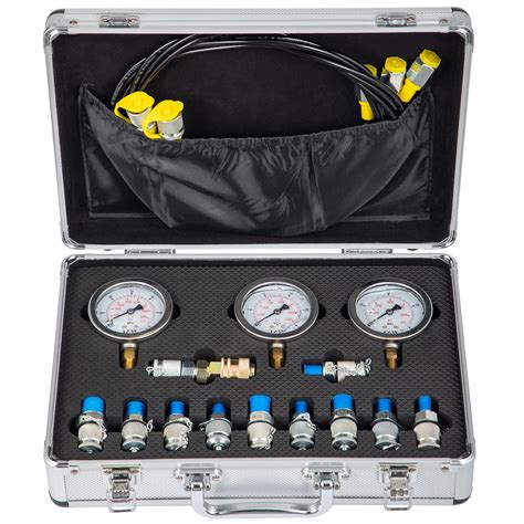 Buy VEVORHydraulic Pressure Test Kit, 25/40/60Mpa/11Couplings ...