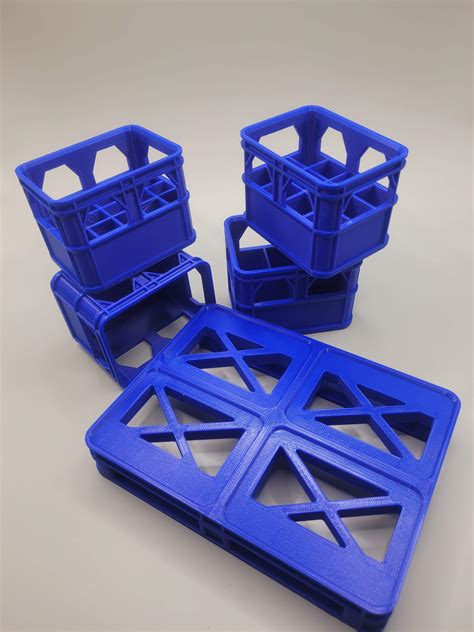 Form-fitting stackable batterie-crates with europallet for storing batteries (AA, AAA, 9V and ...