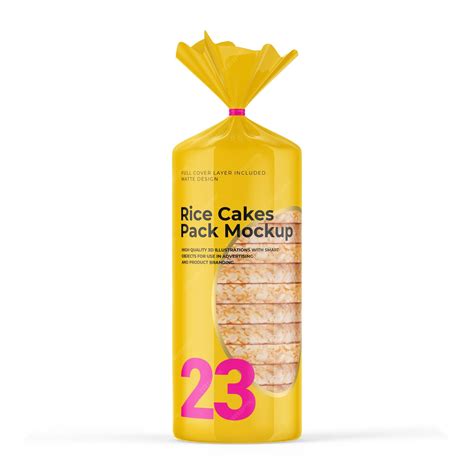 Rice cakes packaging mockup | Premium PSD