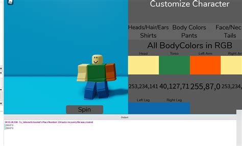 Image result for RGB Script Roblox