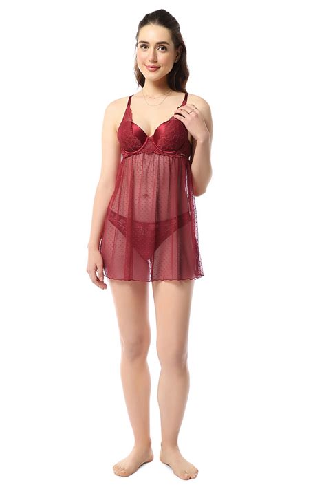 Buy Eternal Bliss Padded Wired Babydoll - Rio Red | amanté
