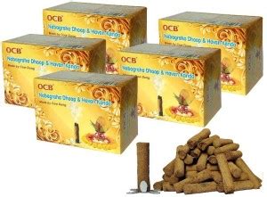 Brand OCB Organic Navagraha Dhoop & Havan Kanda Made by Desi Cow Dung ...