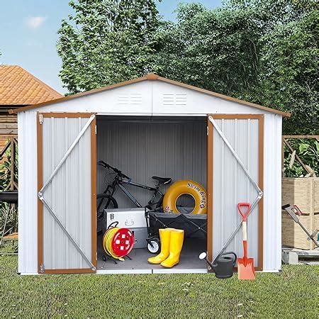 WIILAYOK 8' x 6' Outdoor Storage Shed, Steel Metal India | Ubuy