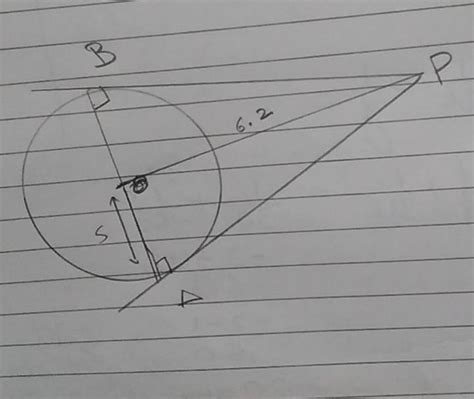 Draw two tangents to a circle of radius 5 cm from a point P at the ...