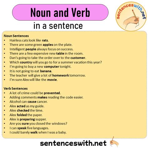 Uses Sentences With A Noun And Verb at Alfredo Grove blog