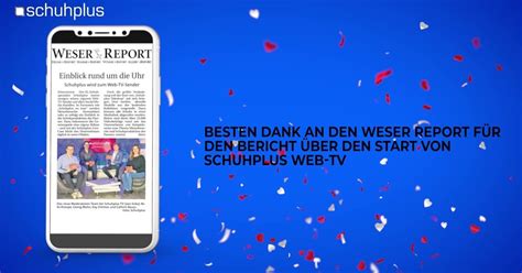 schuhplus bedankt sich bei Andreas Roske vom Weser Report für den ...