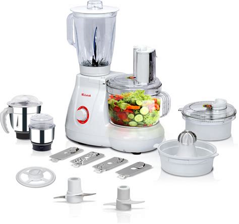 Bajaj FX-1000 1000 Watts Food Processor, Silver, Black : Amazon.in ...