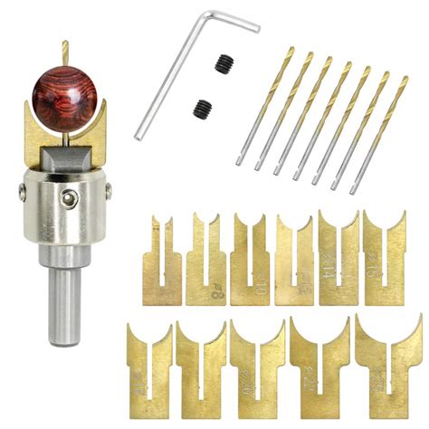 DAMEING Wooden Bead Maker Drill Bit Set 6-25mm Carbide Ball Blade ...