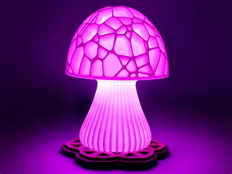 Mushroom 3D Printed Accent Lamp Novelty Lamp LED Light - Etsy